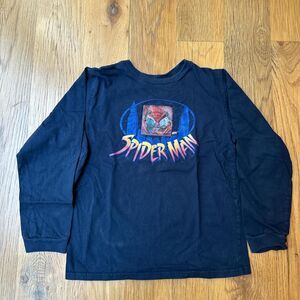Vintage 00’s Marvel Spider-Man Holographic Long Sleeve Shirt Size: Large
